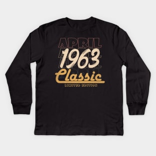 april 1963 birthday Kids Long Sleeve T-Shirt